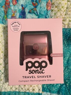 Pop Sonic Rosegold Travel Shaver - Compact Rechargeable Women’s Shaver
